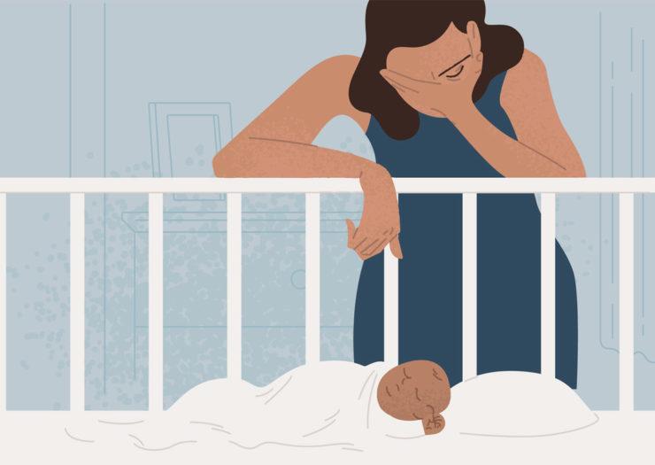 طريقة النوم الصحيحة بعد الولادة القيصرية 